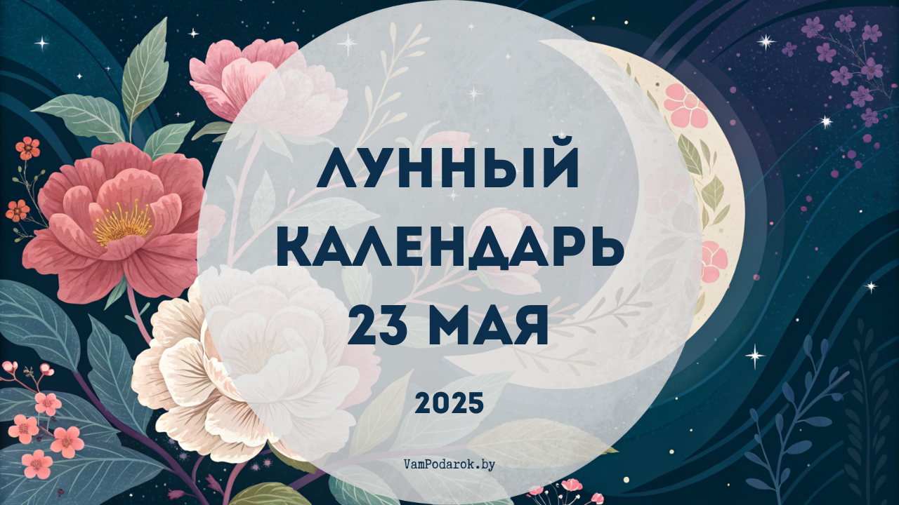 Лунный календарь на 23 мая 2025 года