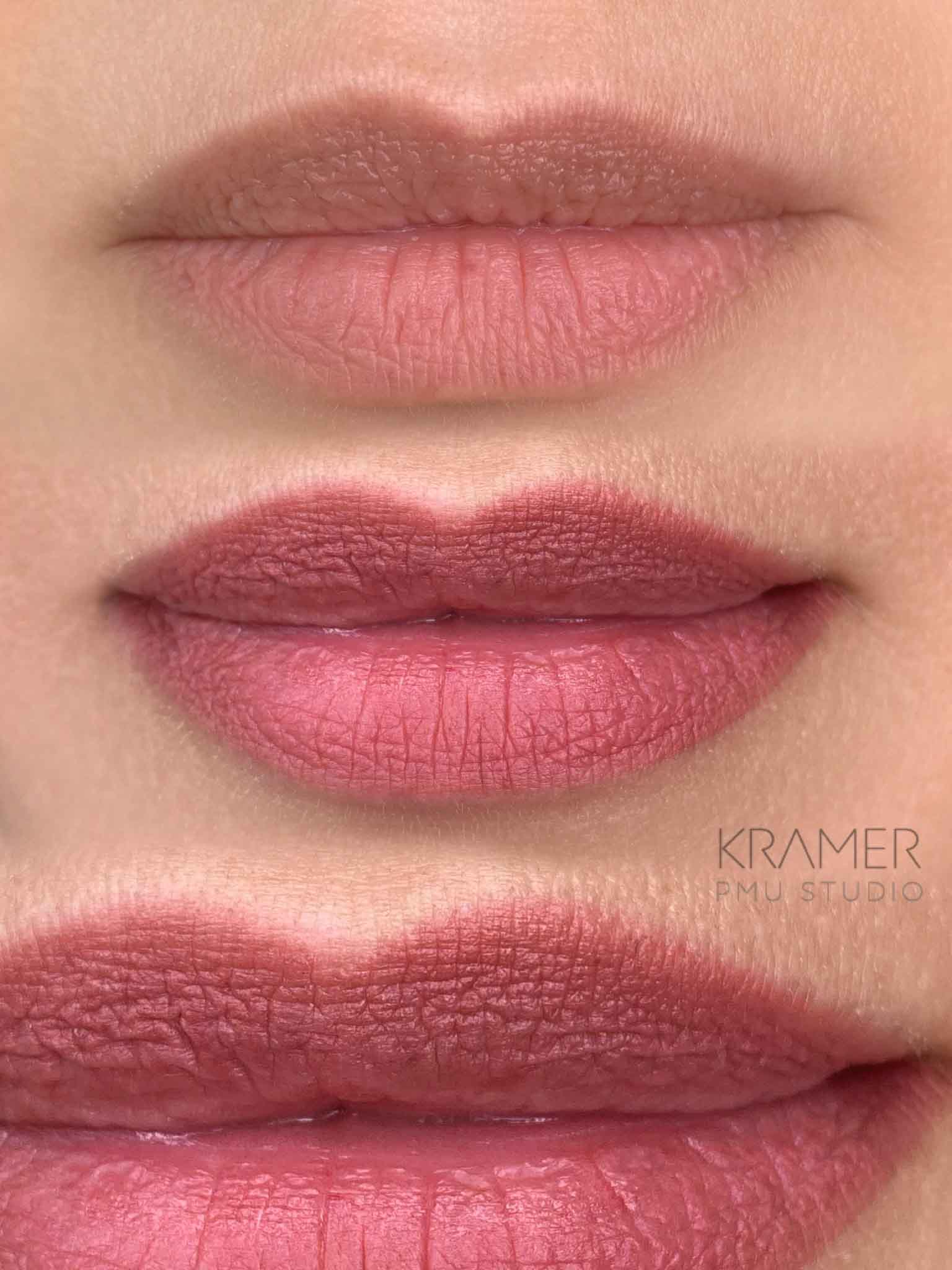 Татуаж губ после коррекции фото ❤️ KRAMER PMU STUDIO