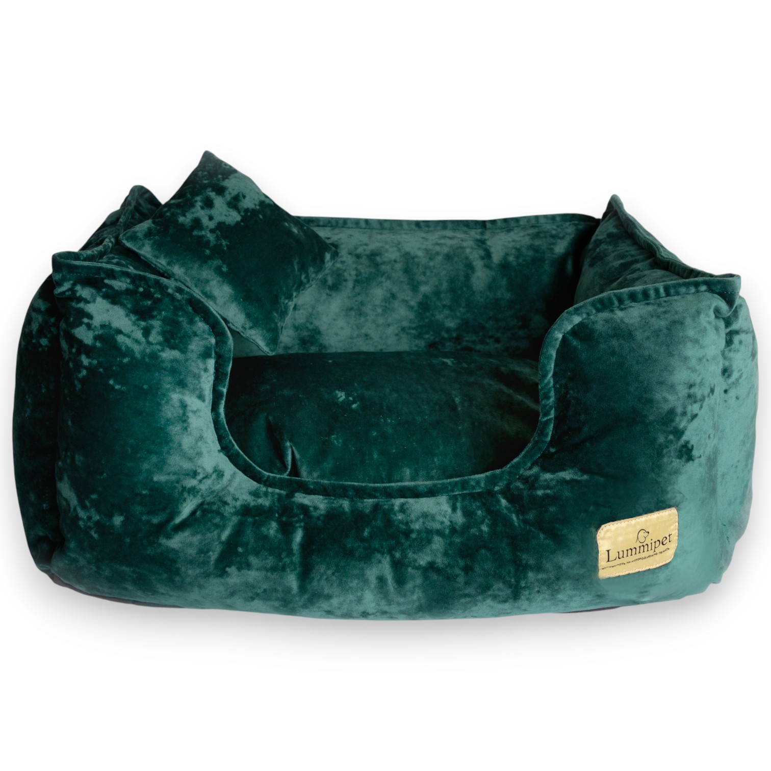 лежанка велюр изумрудный цвет