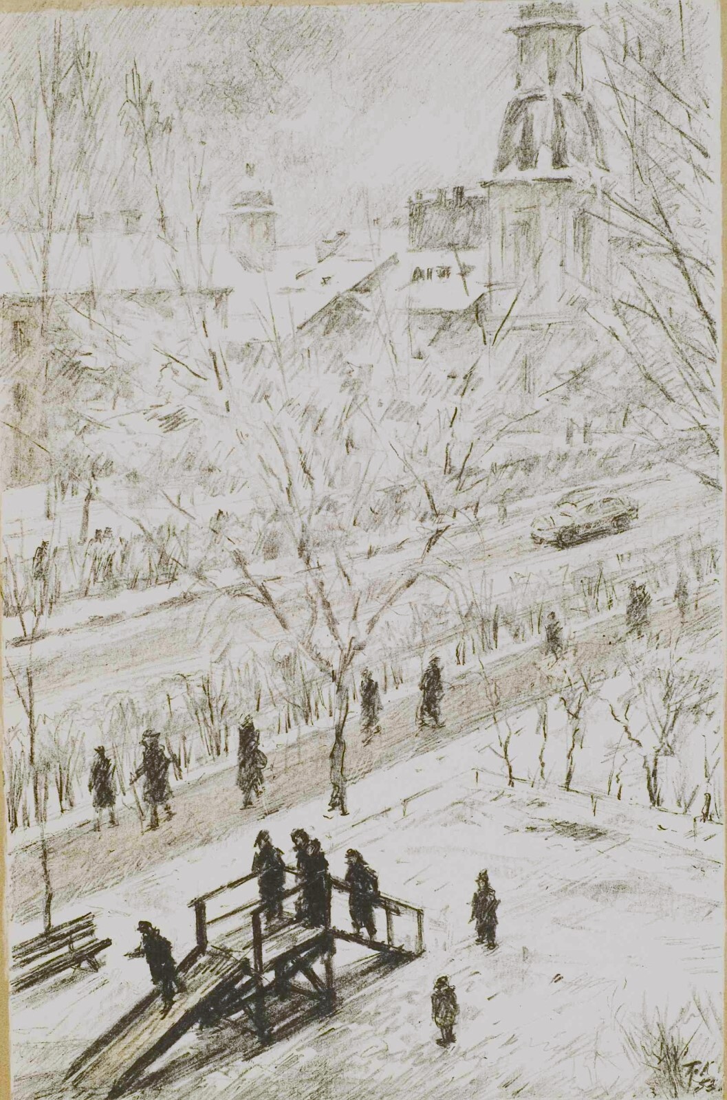  Городской пейзаж. 1953
