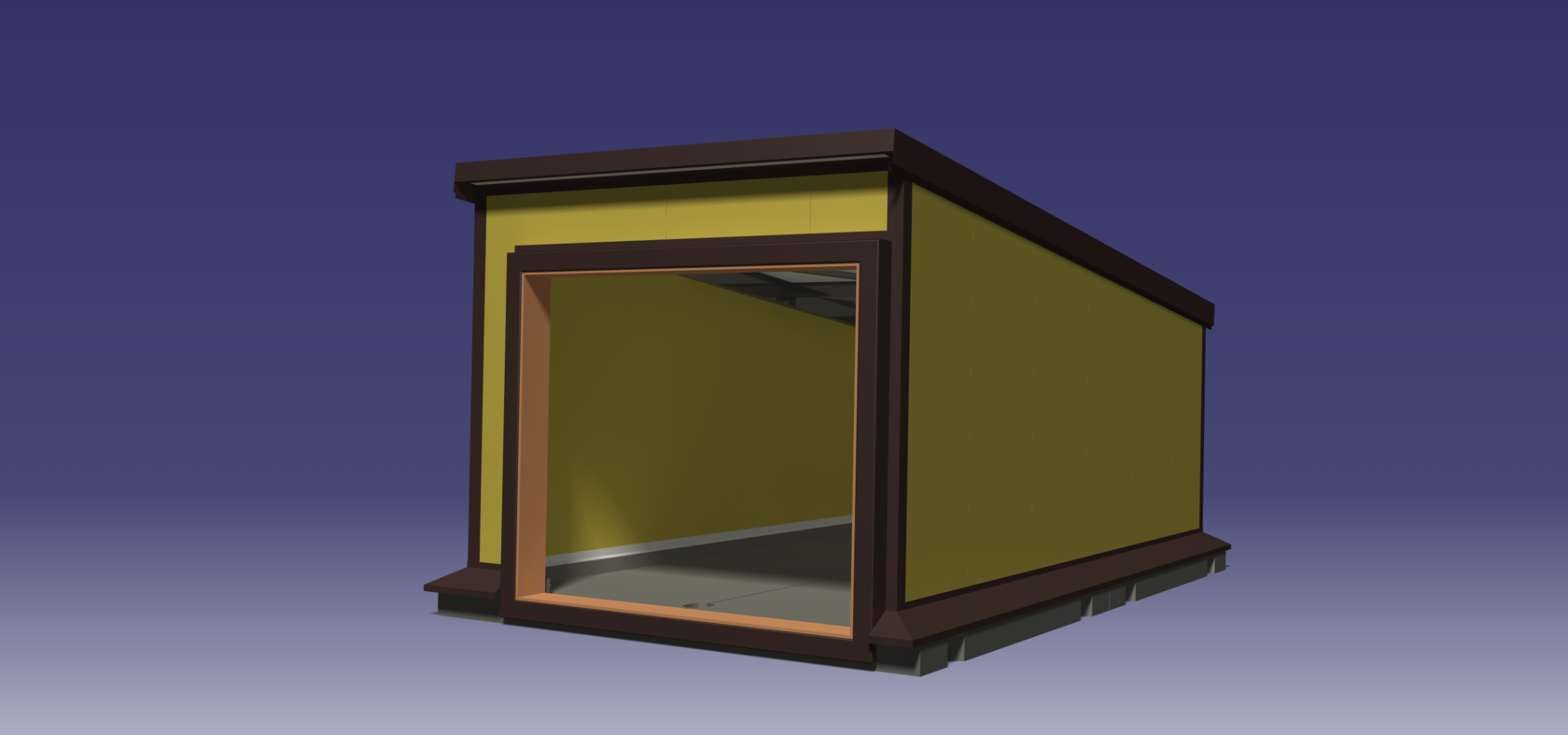 Проект металлического гаража 3x6