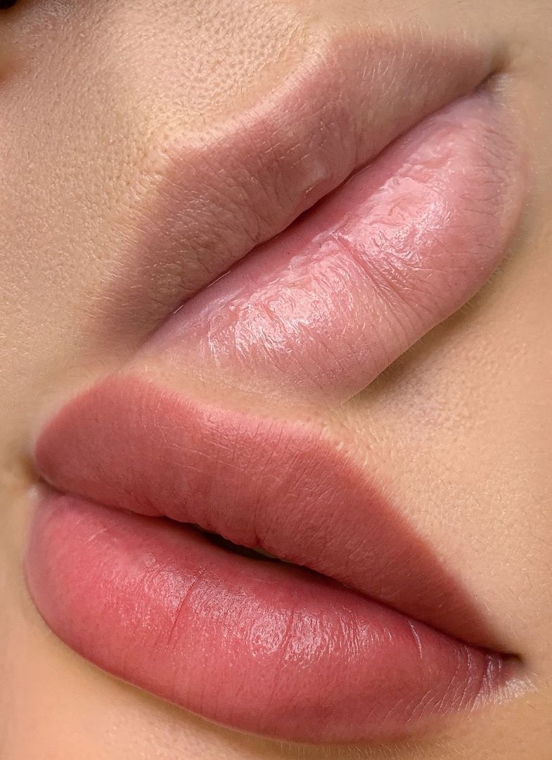 татуаж губ нюдовые губы москва