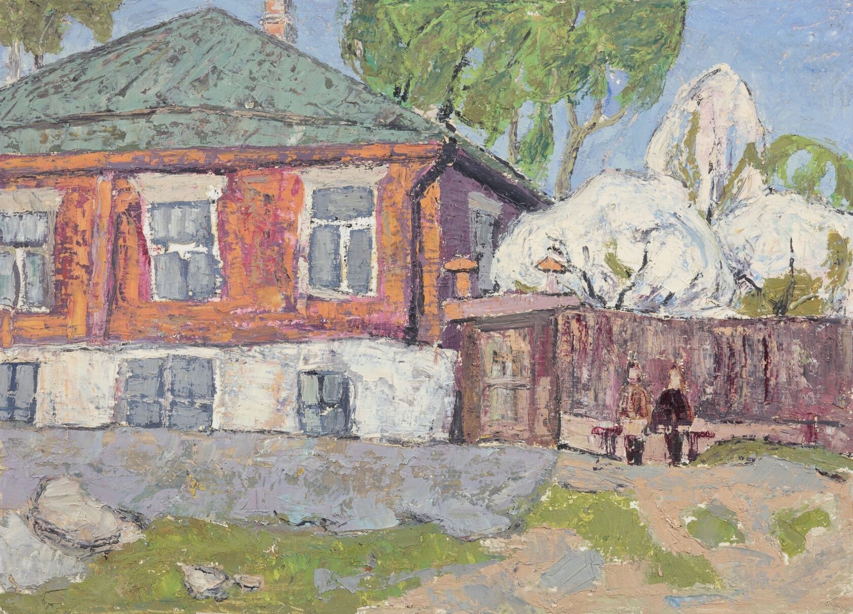 На лавочке. 1960-е 