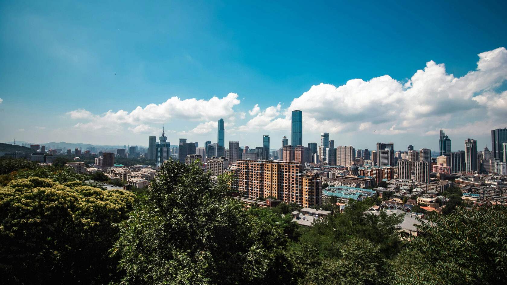 Город Далянь. Китай.