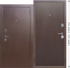 Входные двери ГАРДА mini металл/металл