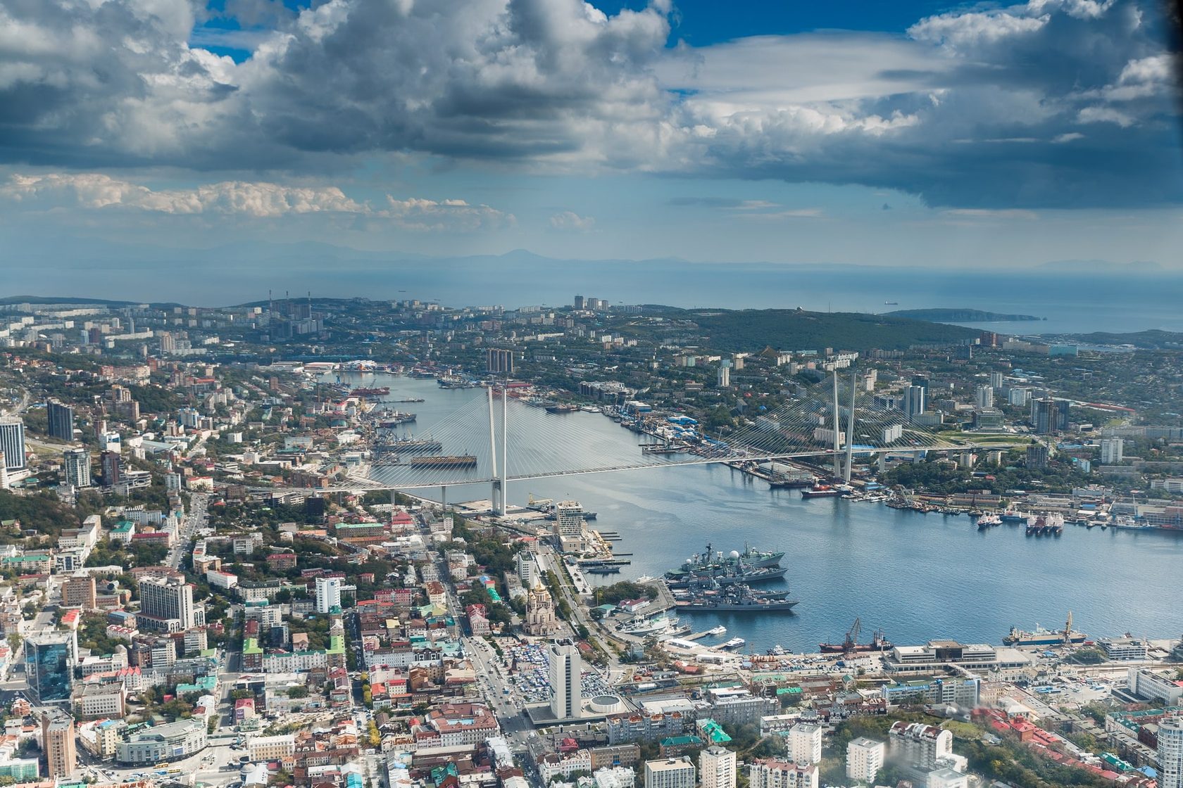 Владивосток вид на город с моря