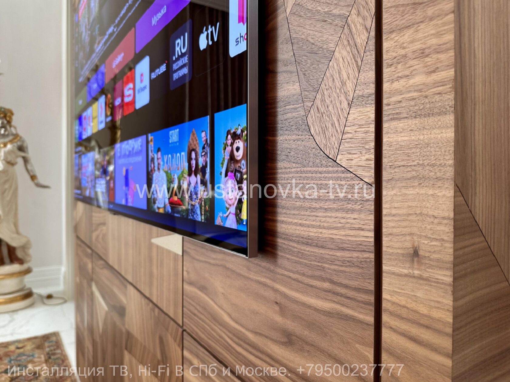 Установка телевизора в Санкт-Петербурге.