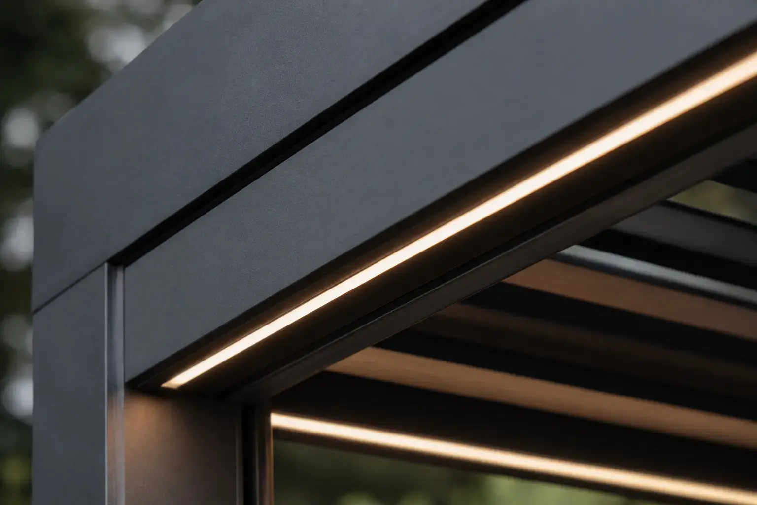 LED подсветка перголы