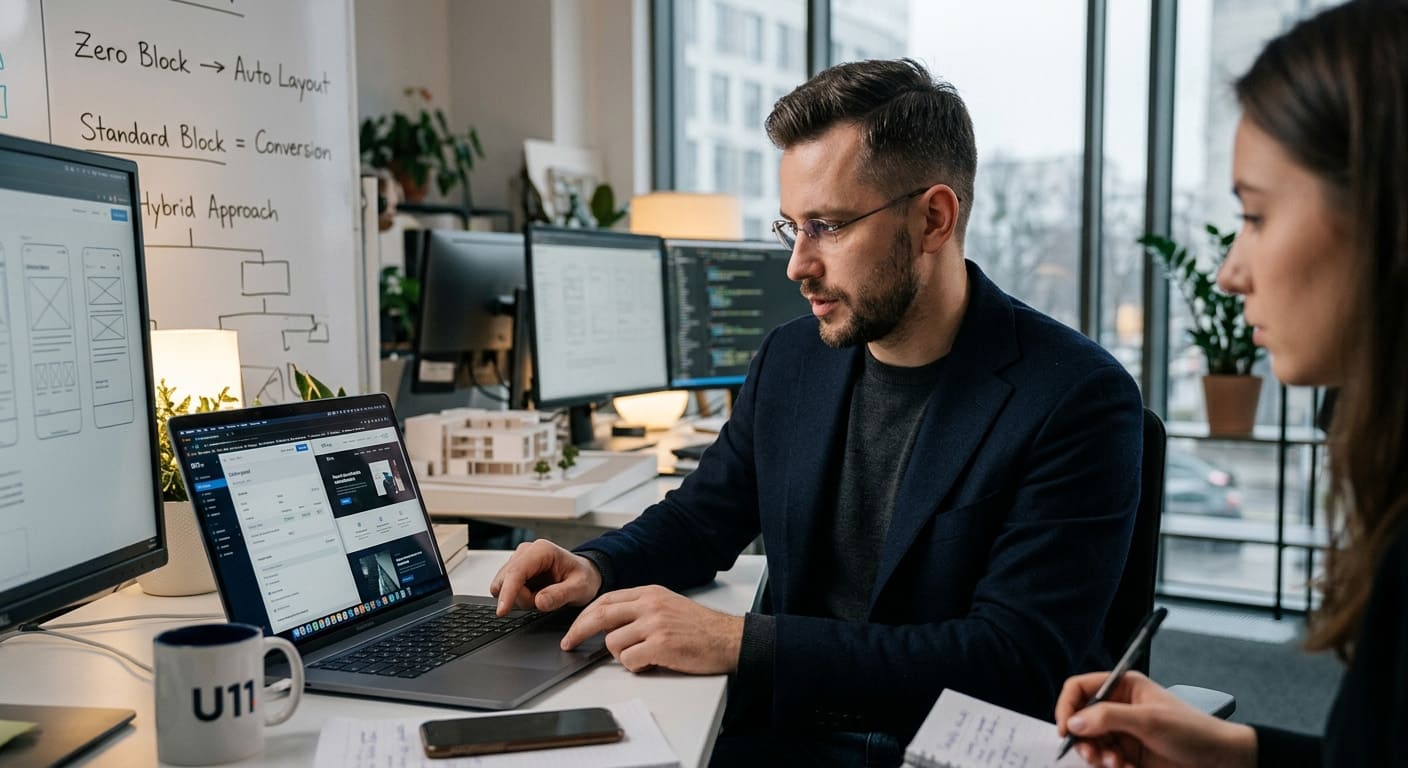 Гибридный подход к разработке Zero Block  Стандарт - маркетинговый инсайт для сайтов на Tilda 2026