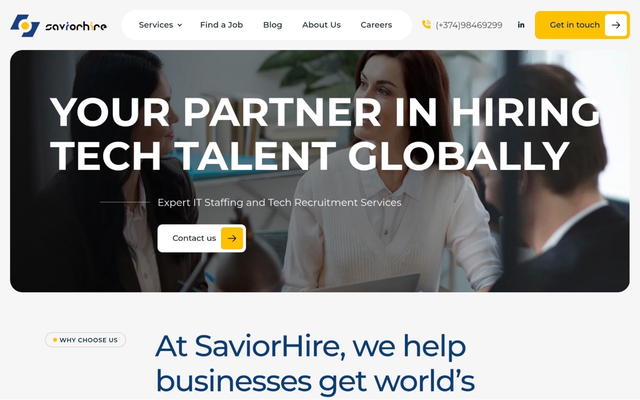 SaviorHire - Best for Global IT Recruitment and Staff Augmentation