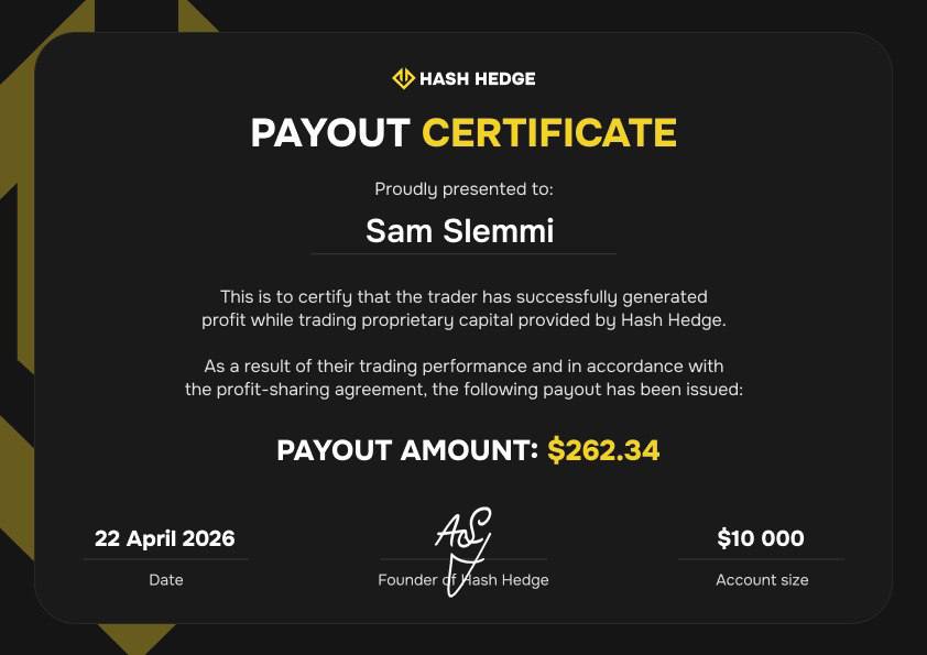 Сертификат выплаты участника Hash Hedge