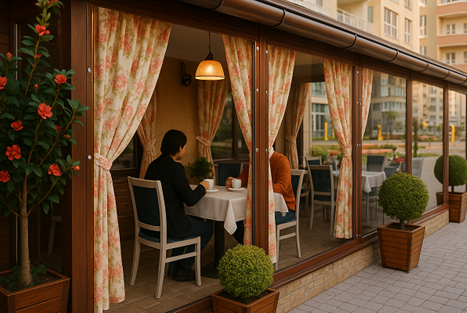 5 шагов к уютной и тёплой веранде для кафе: как продлить сезон