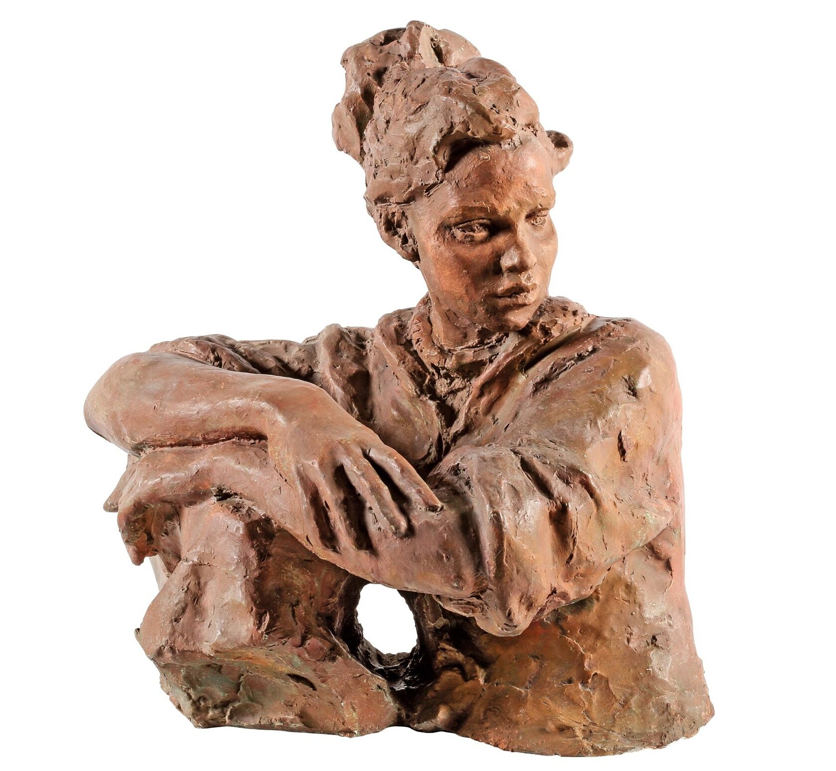 Девушка со сложенными руками. 1930-е