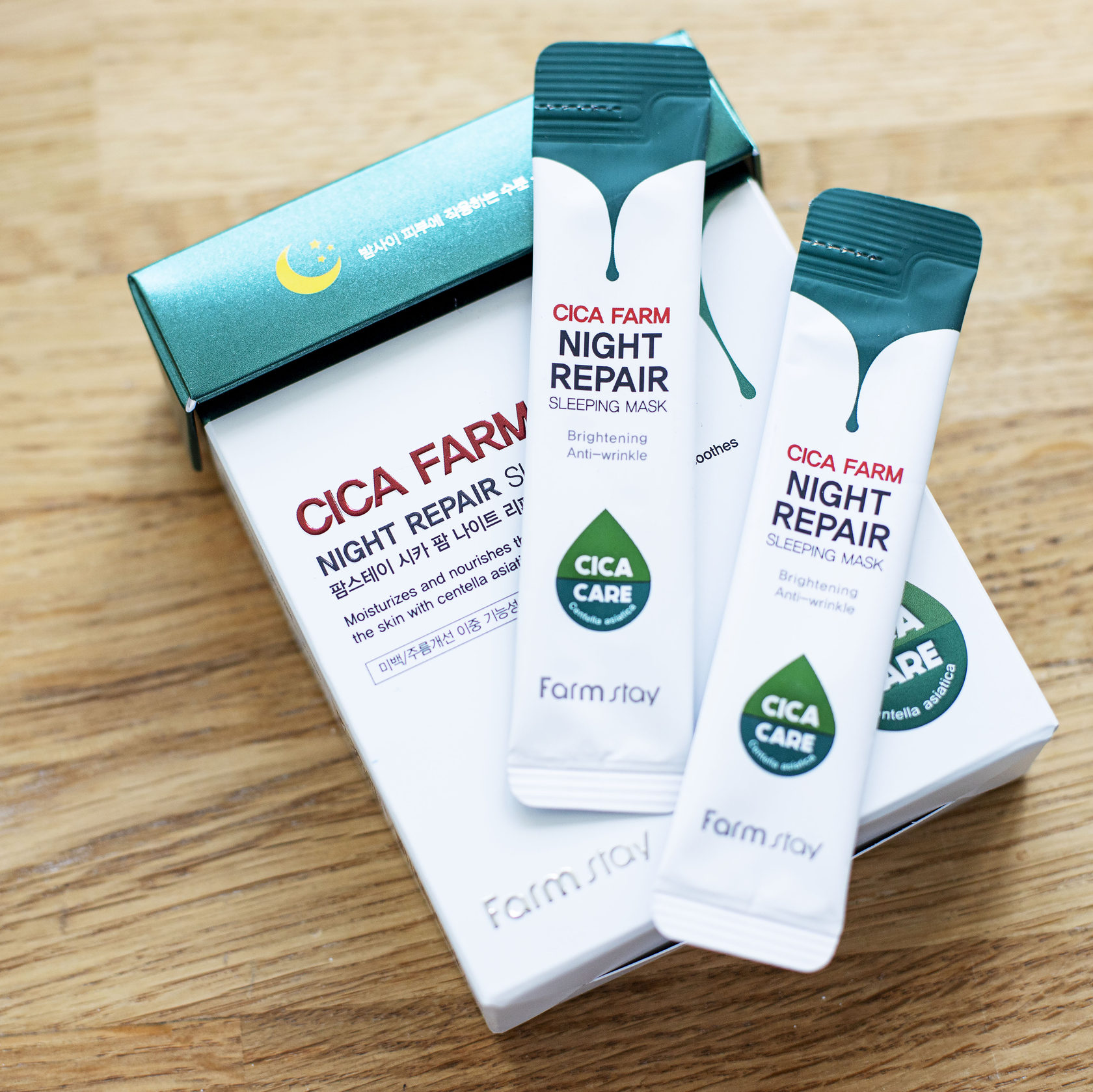 Восстанавливающая ночная маска с центеллой азиатской FarmStay Cica Farm ...