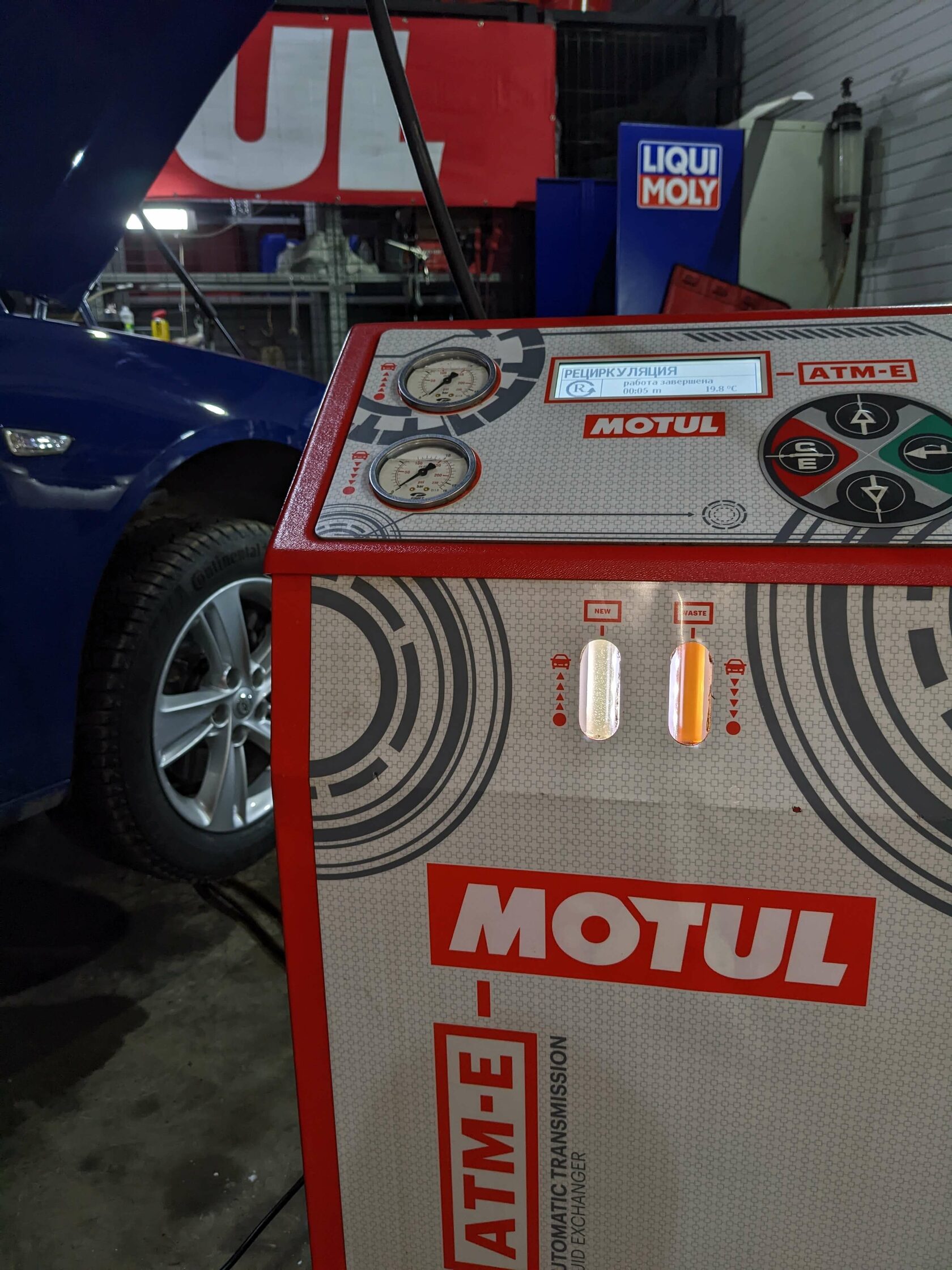 Результат замены масла в Motul Team