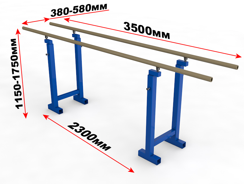 Брусья гимнастические параллельные размеры чертеж картинки