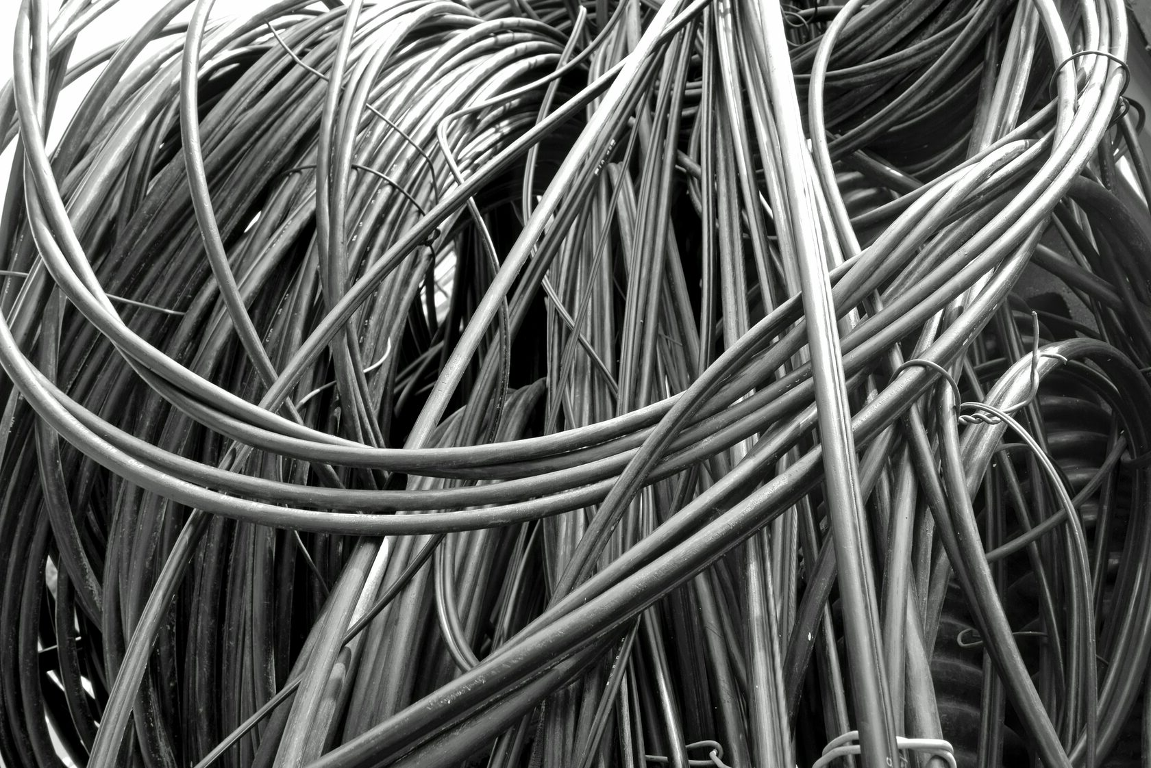 Cable gris electricidad