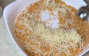 Приготовление наггетсов из кабачков в духовке брусочками: шаг 5