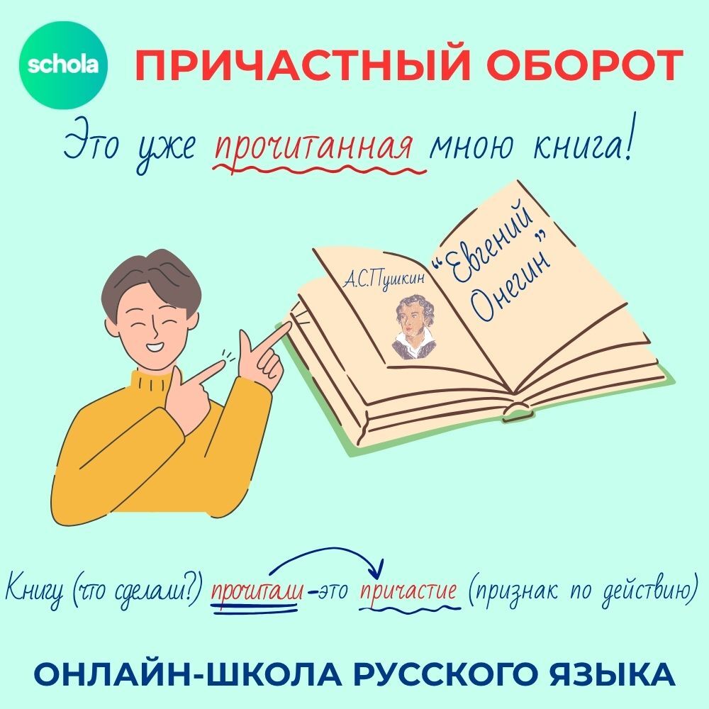 Что входит в состав причастного оборота