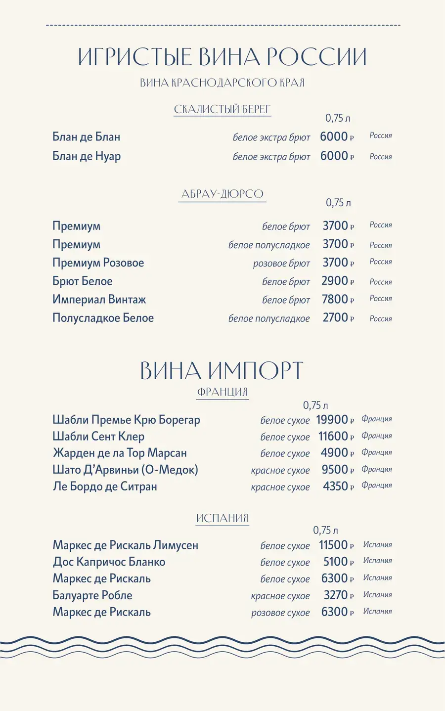 Меню, страница 13