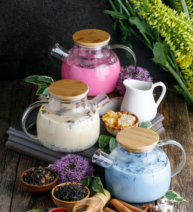 Чай в чайниках