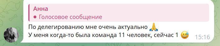 Обсуждение делегирования в переписке