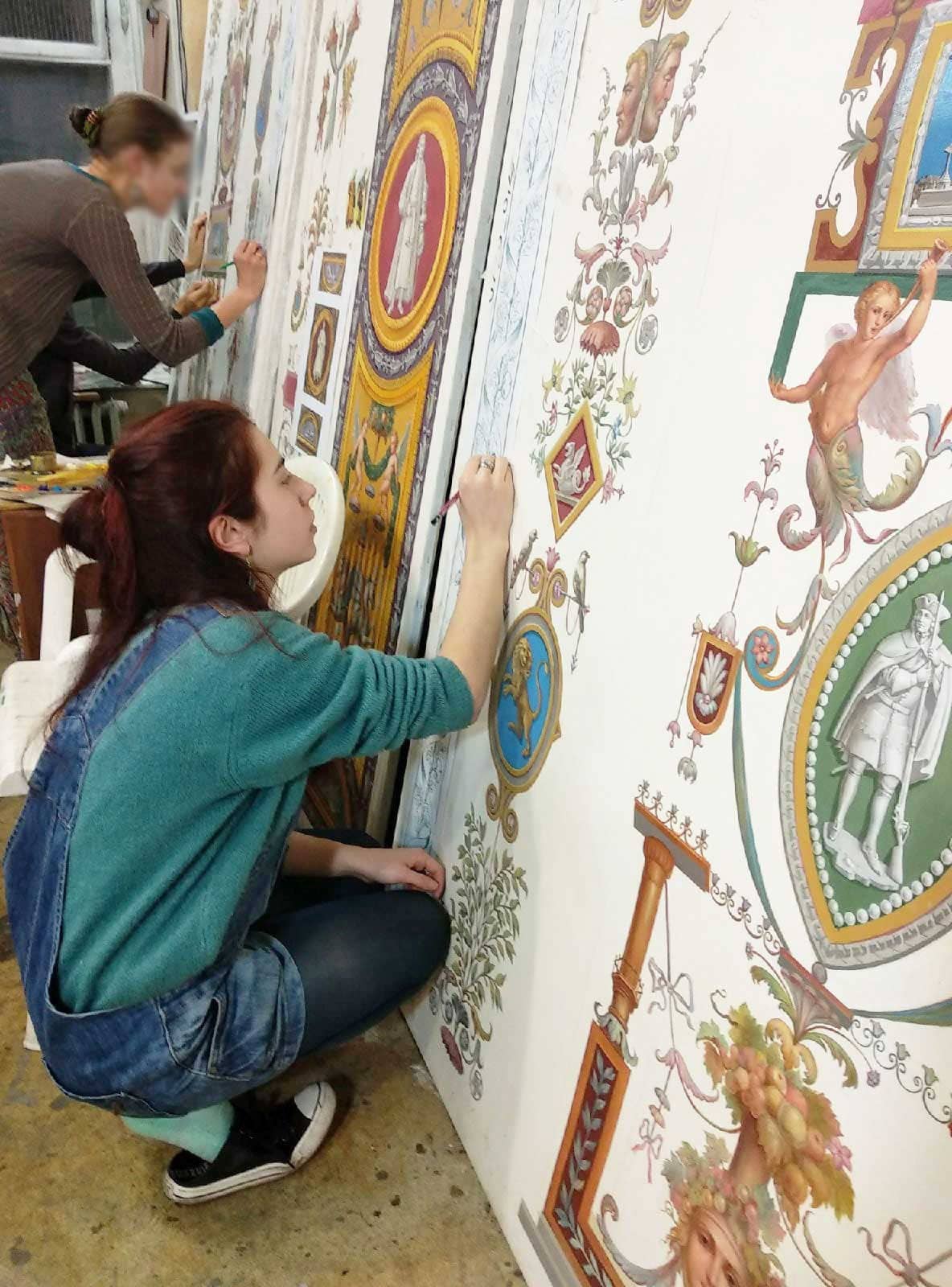 Роспись потолков, Роспись потолка, Альфрейная роспись потолка, Роспись потолков на заказ