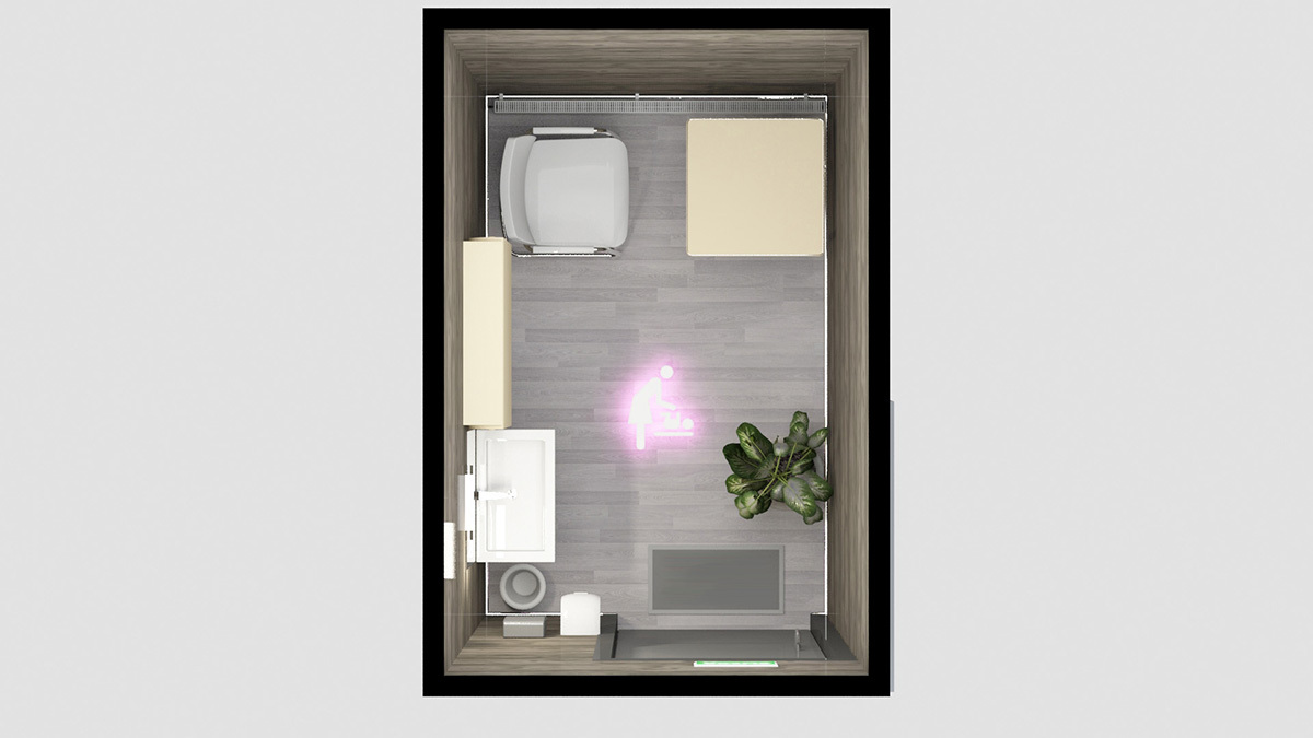 Комната матери и ребенка - интерьер светлый