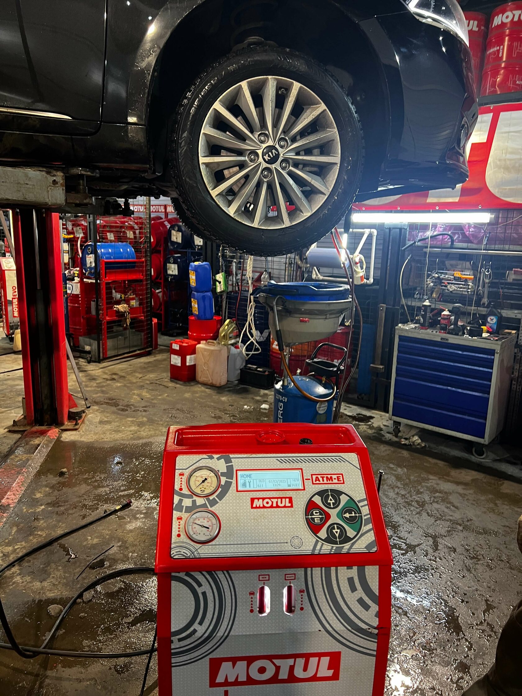 Старое масло в АКПП Kia K7