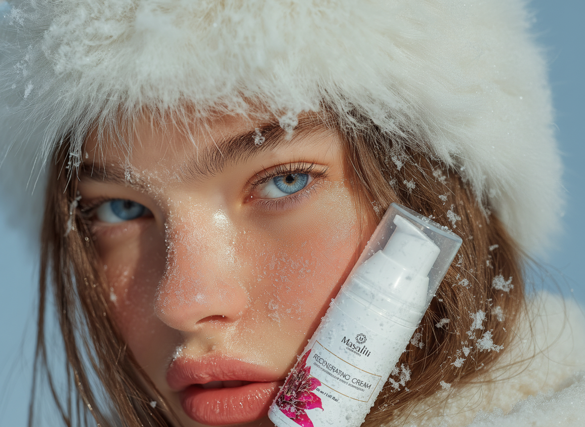 Зимний уход за кожей лица — восстанавливающий крем Masaliti с церамидами защищает кожу от холода и сухости