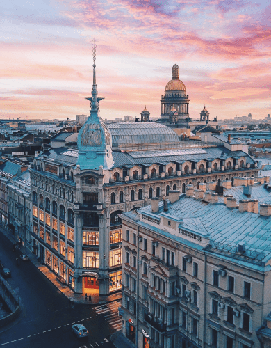 At Red bridge department store, Saint Petersburg