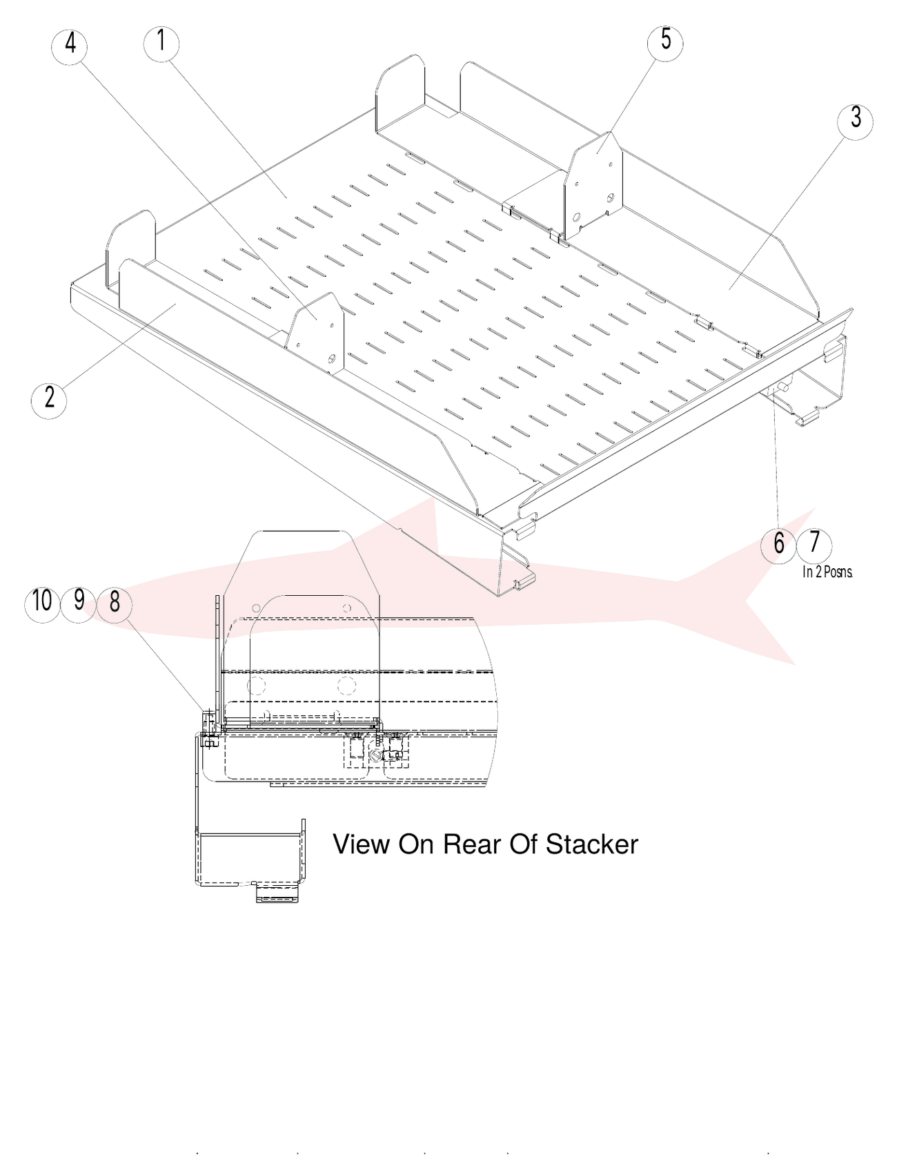 Morgana DigiCreaser 7-08-14 Stacker Assembly — схема деталей
