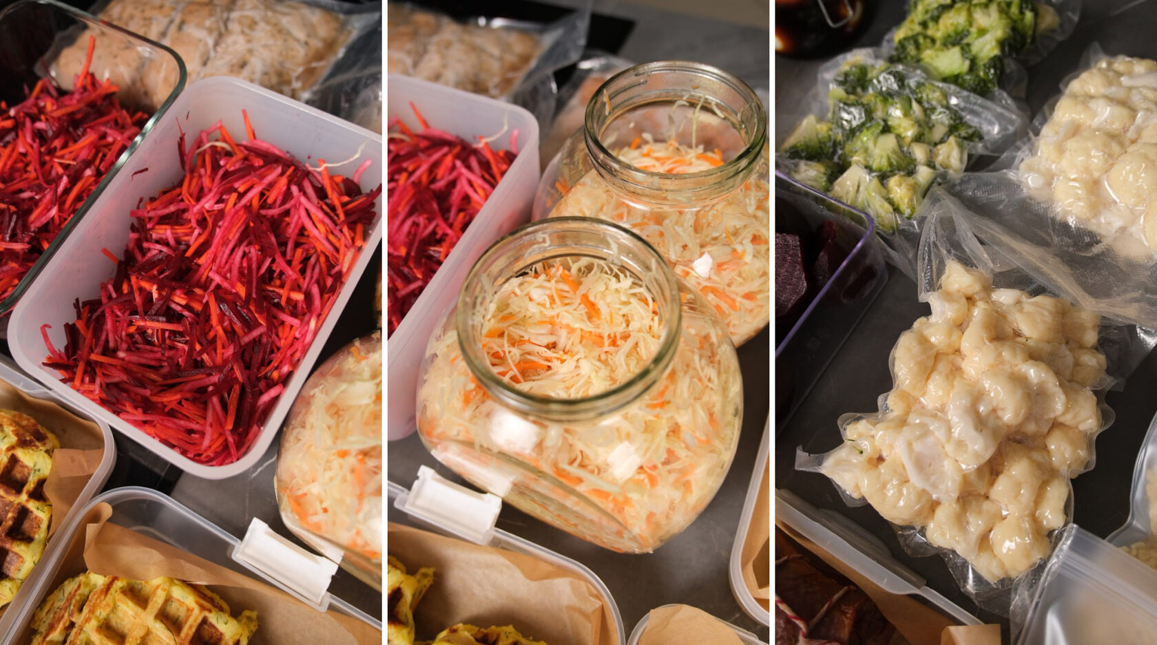 Пример заготовок из овощей