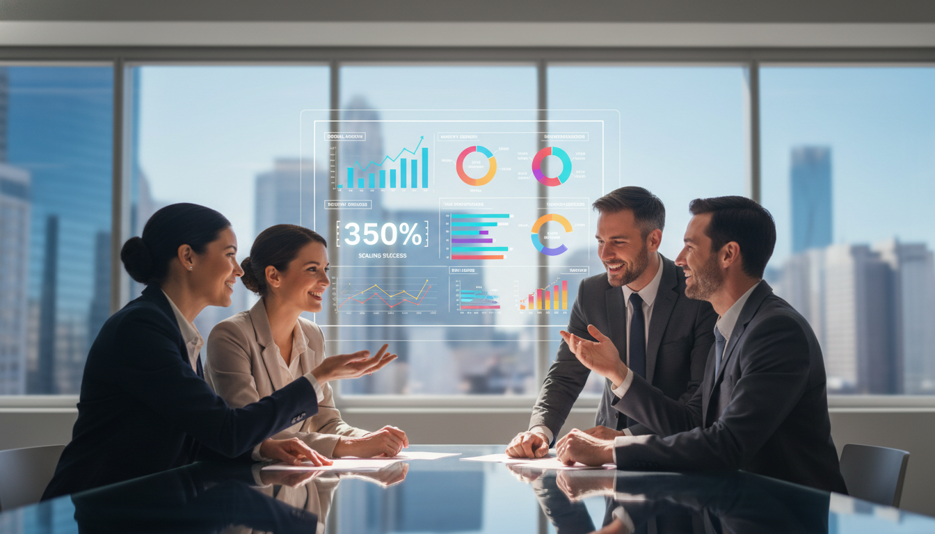 A dynamic scaling referrals dashboard 