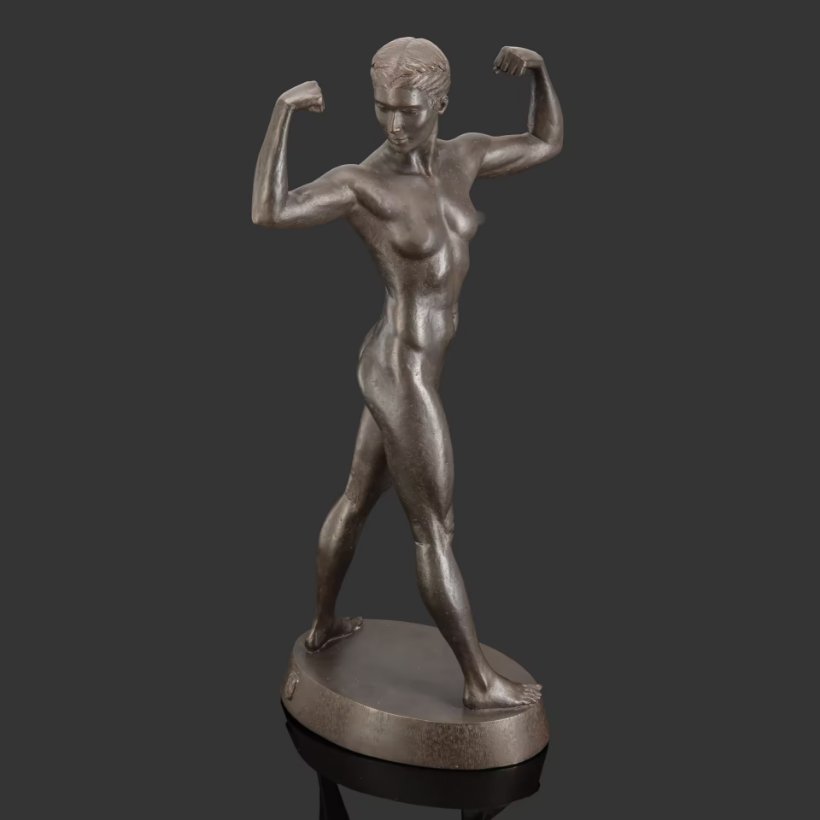Скульптура «Мастер спорта», бронза, 2019, Максим Аксенов