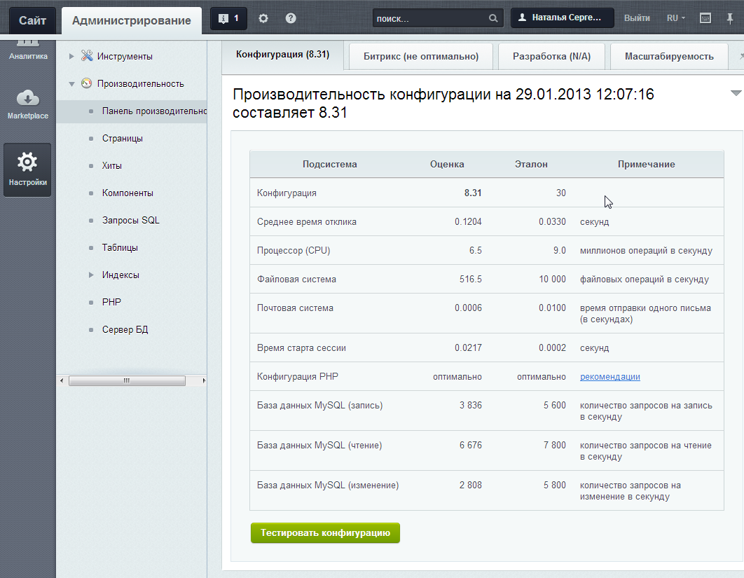 Монитор производительности