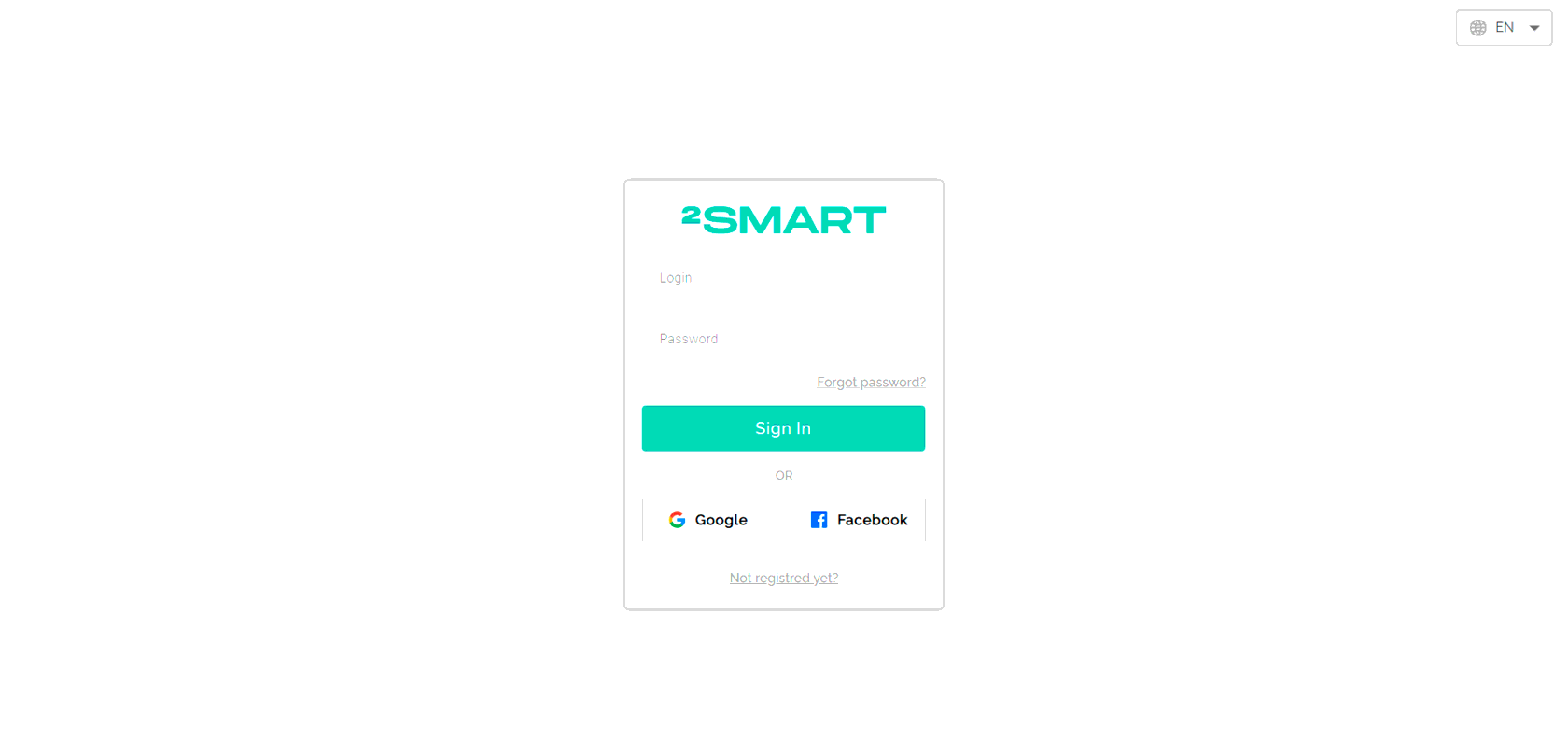 Вікно авторизації на платформі