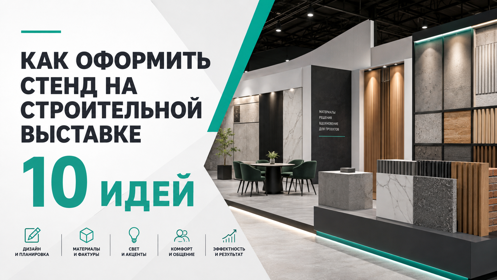 Оформление стенда на строительной выставке