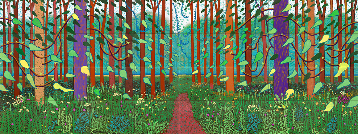 David Hockney The Arrival of Spring in Woldgate