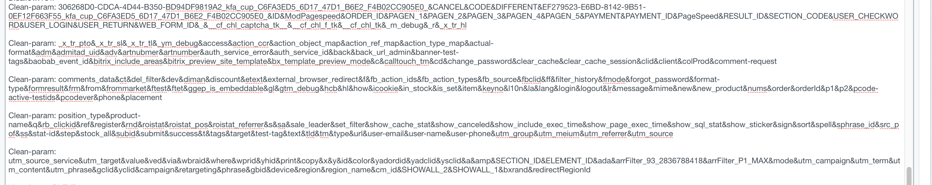 Clean-param в файле robots.txt для Яндекса