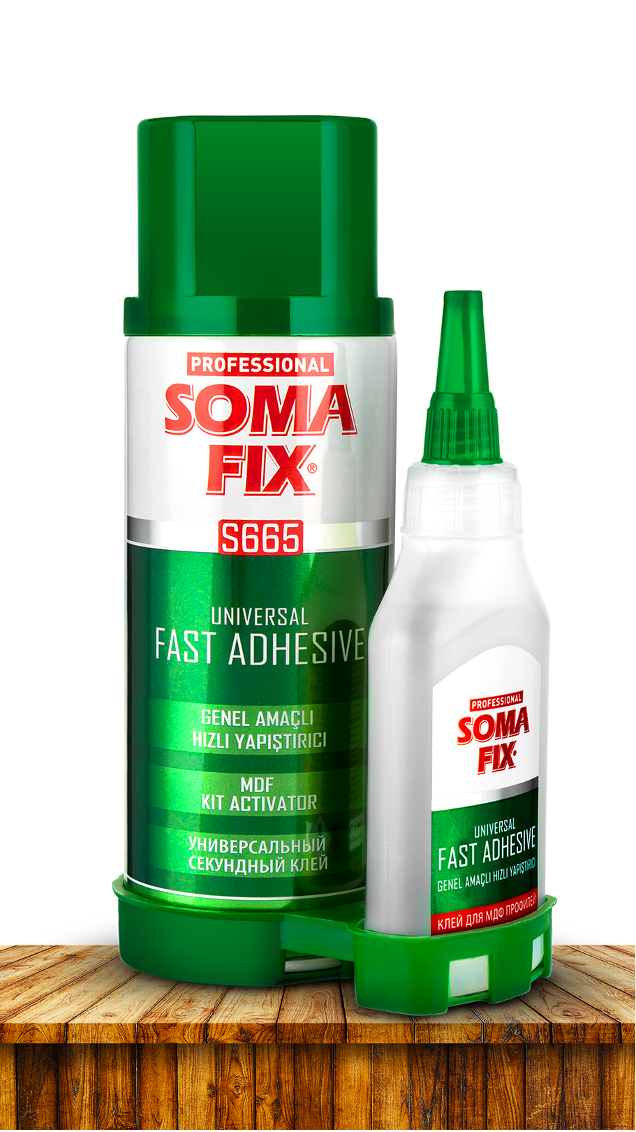 Клей-активатор SOMA FIX быстрого склеивания 400 мл + 100 мл S665. Купить от производителя по отличной цене