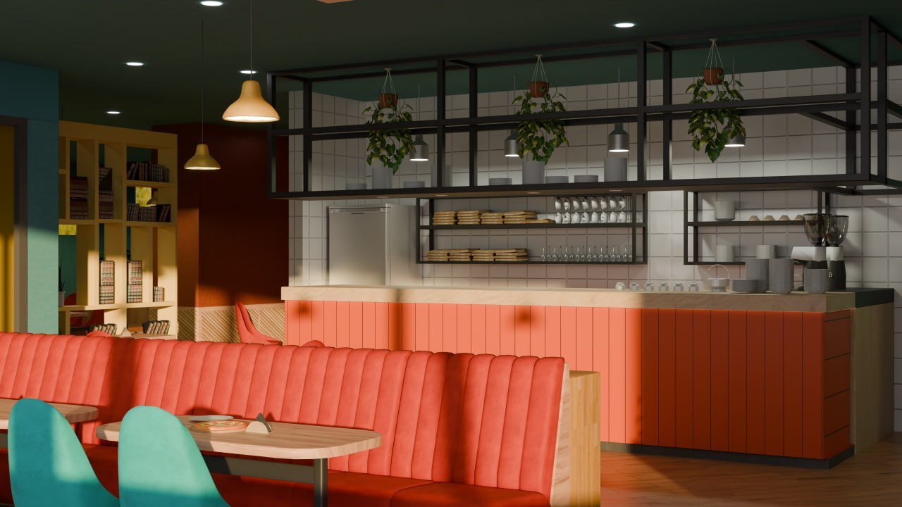 Окружение Mama Pizza в VR