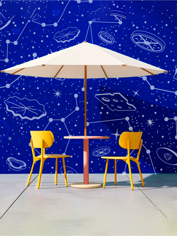 Брендинг для бургерной Astro Burger: логотип, фирменный стиль, упаковка, космическая стилистика