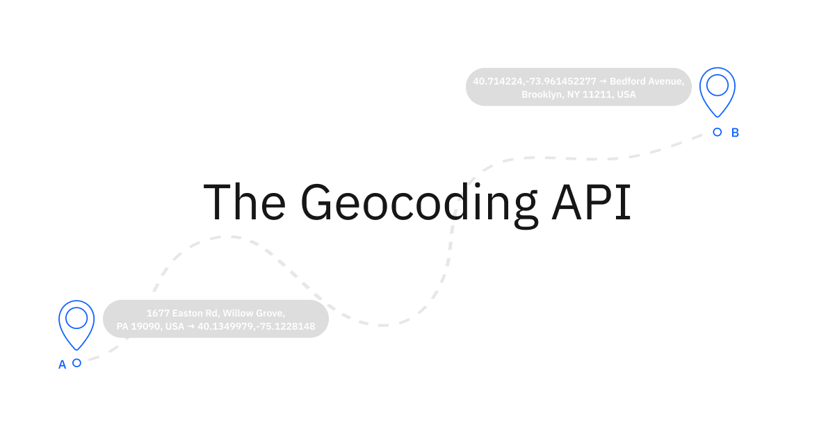 The Geocoding API