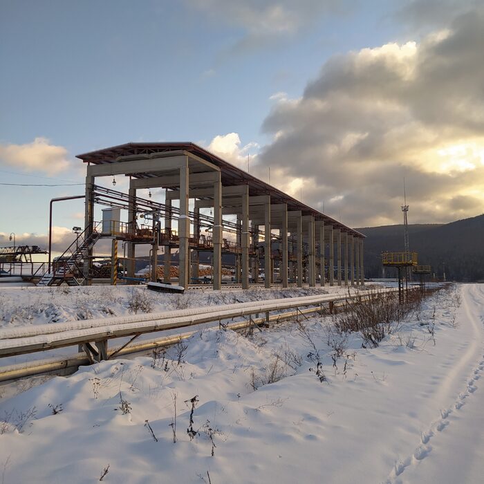 Железнодорожная эстакада - процесс работы