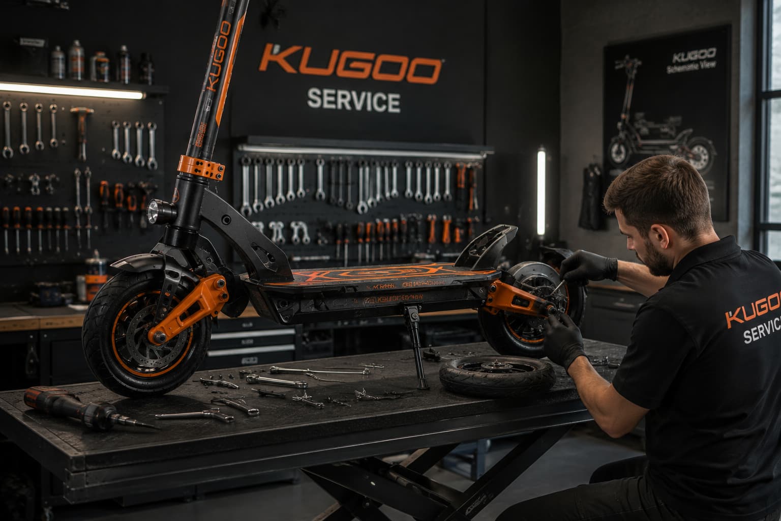 Процесс гидроизоляции Kugoo