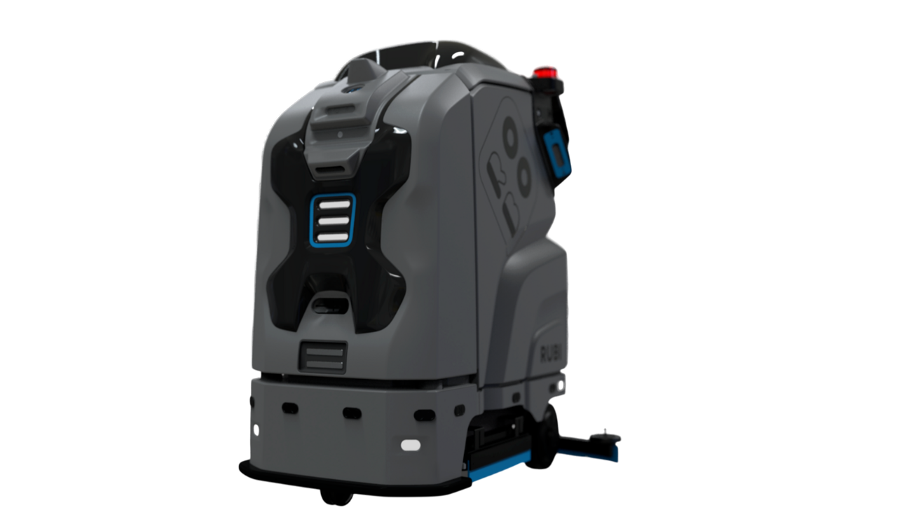 Робот-уборщик РУБИ-С нового поколения, автономный, безопасность с батареей LiFePO4, для крупных объектов.