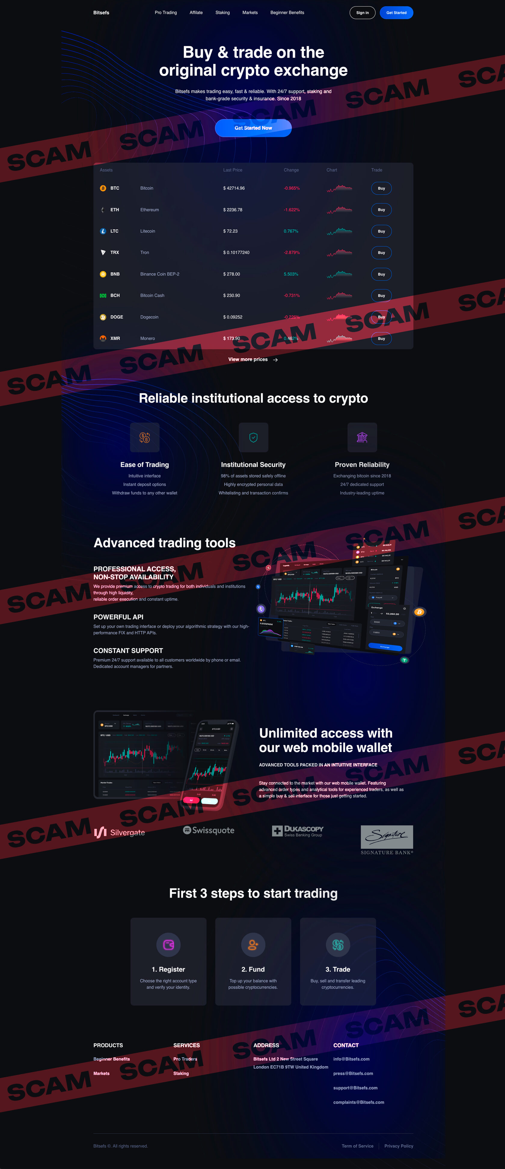 Fake exchanges and exchangers