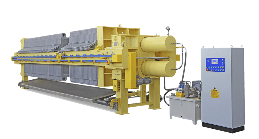Камерный фильтр-пресс для обезвоживания осадка