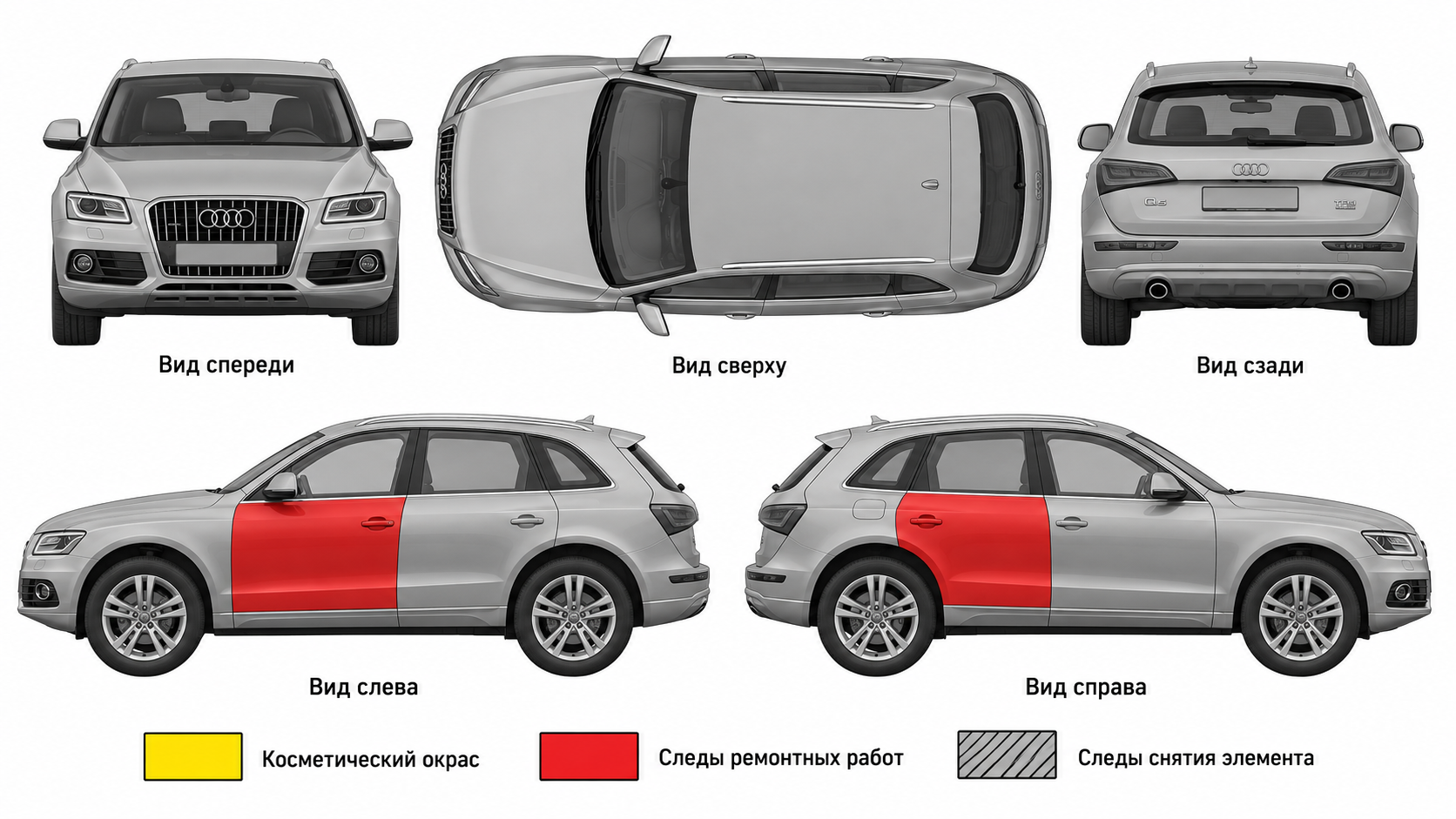 Карта ЛКП Audi Q5